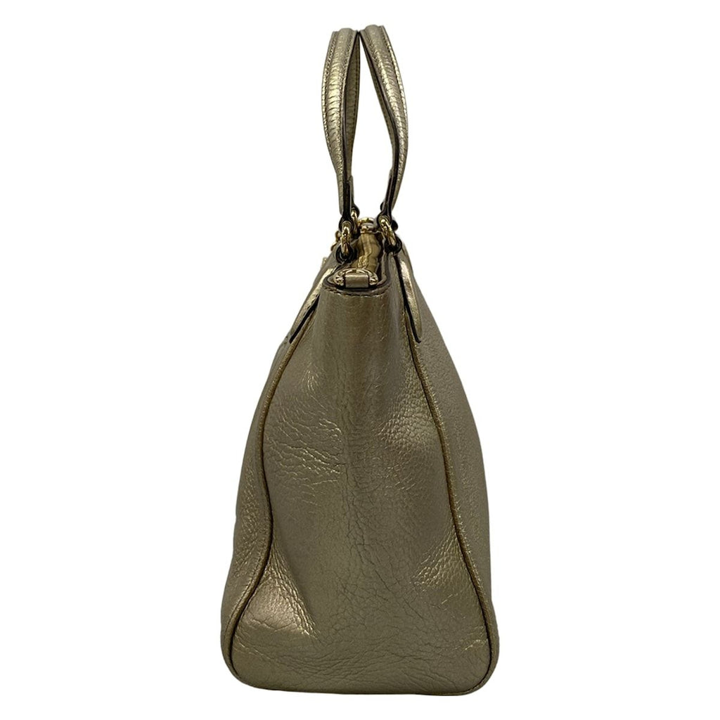 Gucci Handbag Soho Champagne Gold Tassel Fringe Leather — view 4