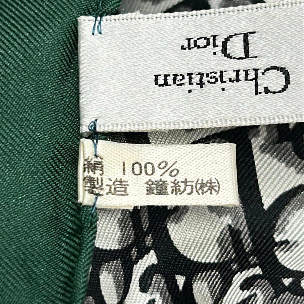 Dior Scarf Green Black Multi Trotter — view 3