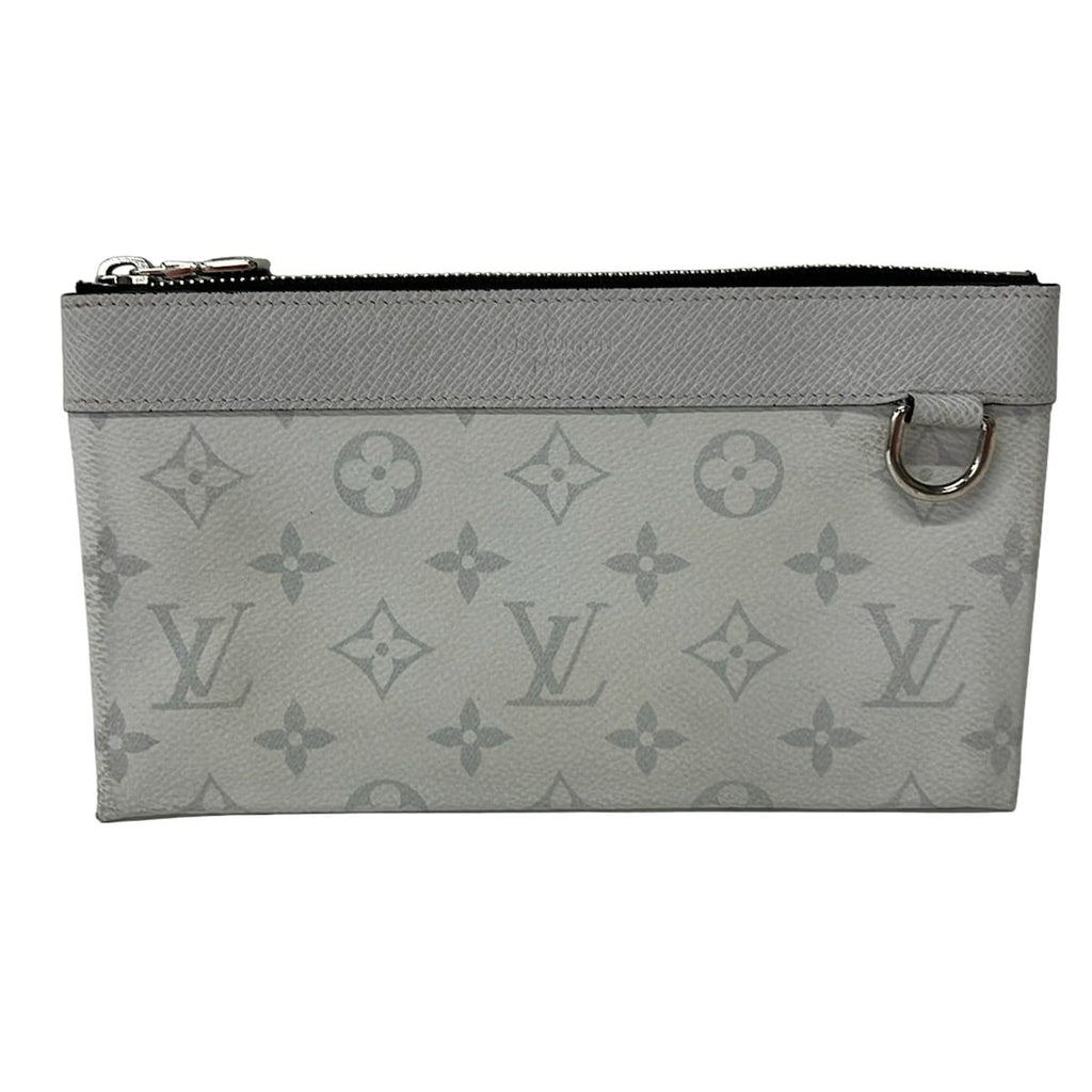 Louis Vuitton Pouch Taigarama Pochette Discovery PM Antarctica Leather Cowhide