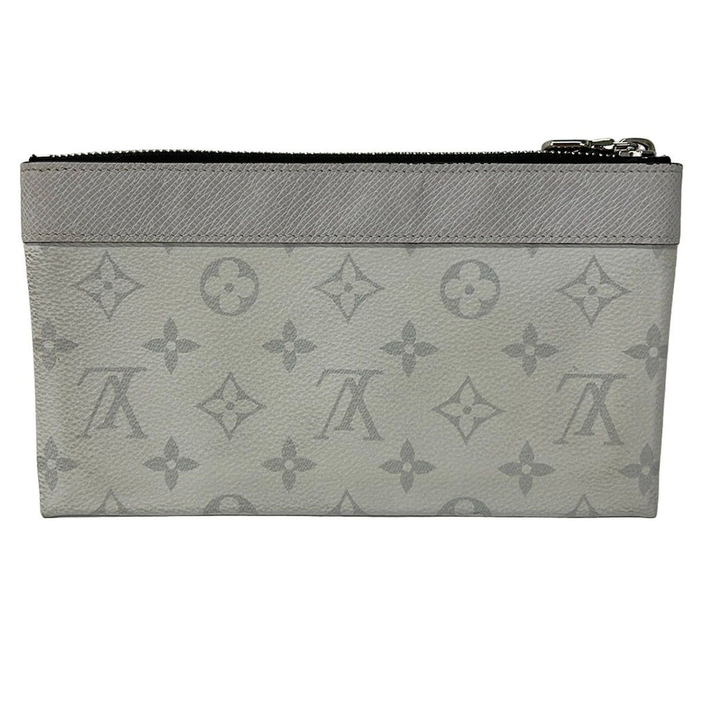 Louis Vuitton Pouch Taigarama Pochette Discovery PM Antarctica Leather Cowhide — view 2