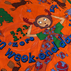 Hermes Scarf Carre 70 Orange Green Multi Un Week End Dans L'espace — view 4