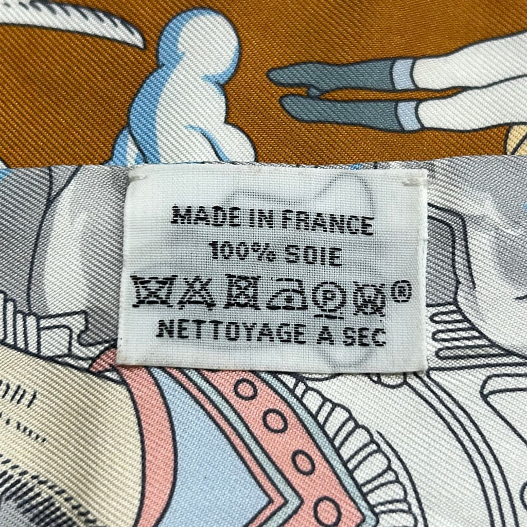 Hermes Scarf Twilly Orange White Multi Ribbon Sur Mon Nuage — view 3