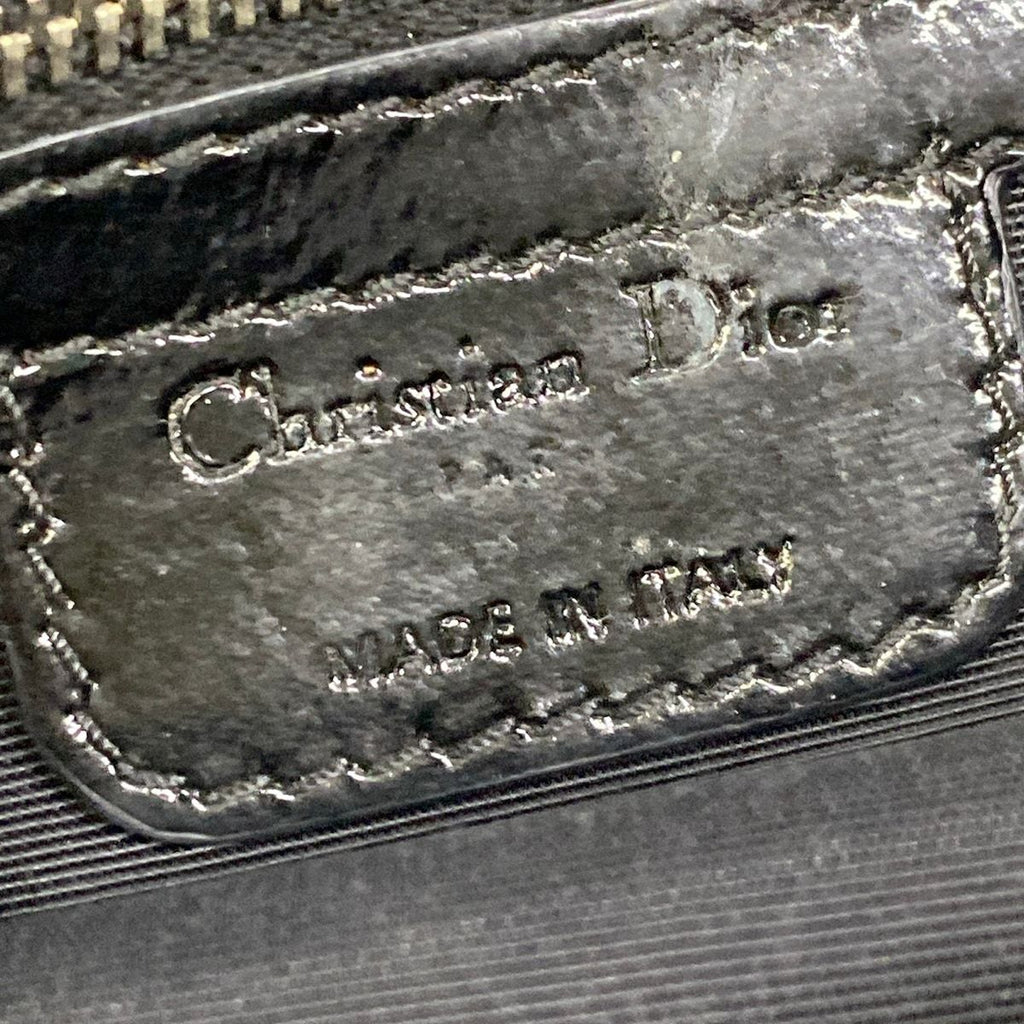 Dior Shoulder Bag Cannage Stitch Black Chain Silver Leather — view 8