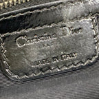 Dior Shoulder Bag Cannage Stitch Black Chain Silver Leather — view 8