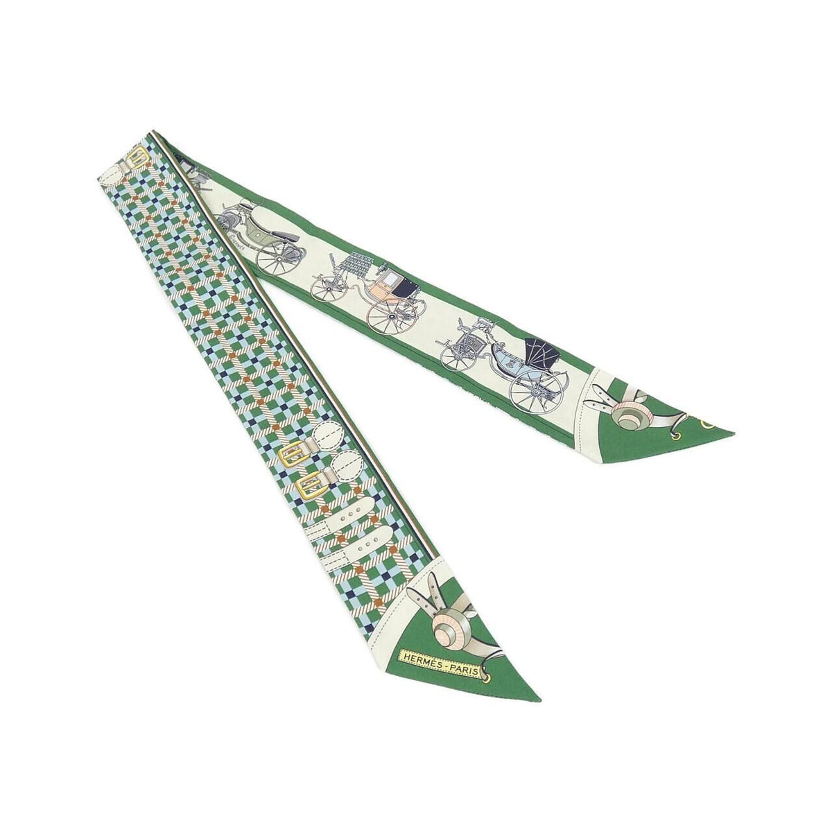 Hermes les Voitures Nouvelles Twilly Scarf