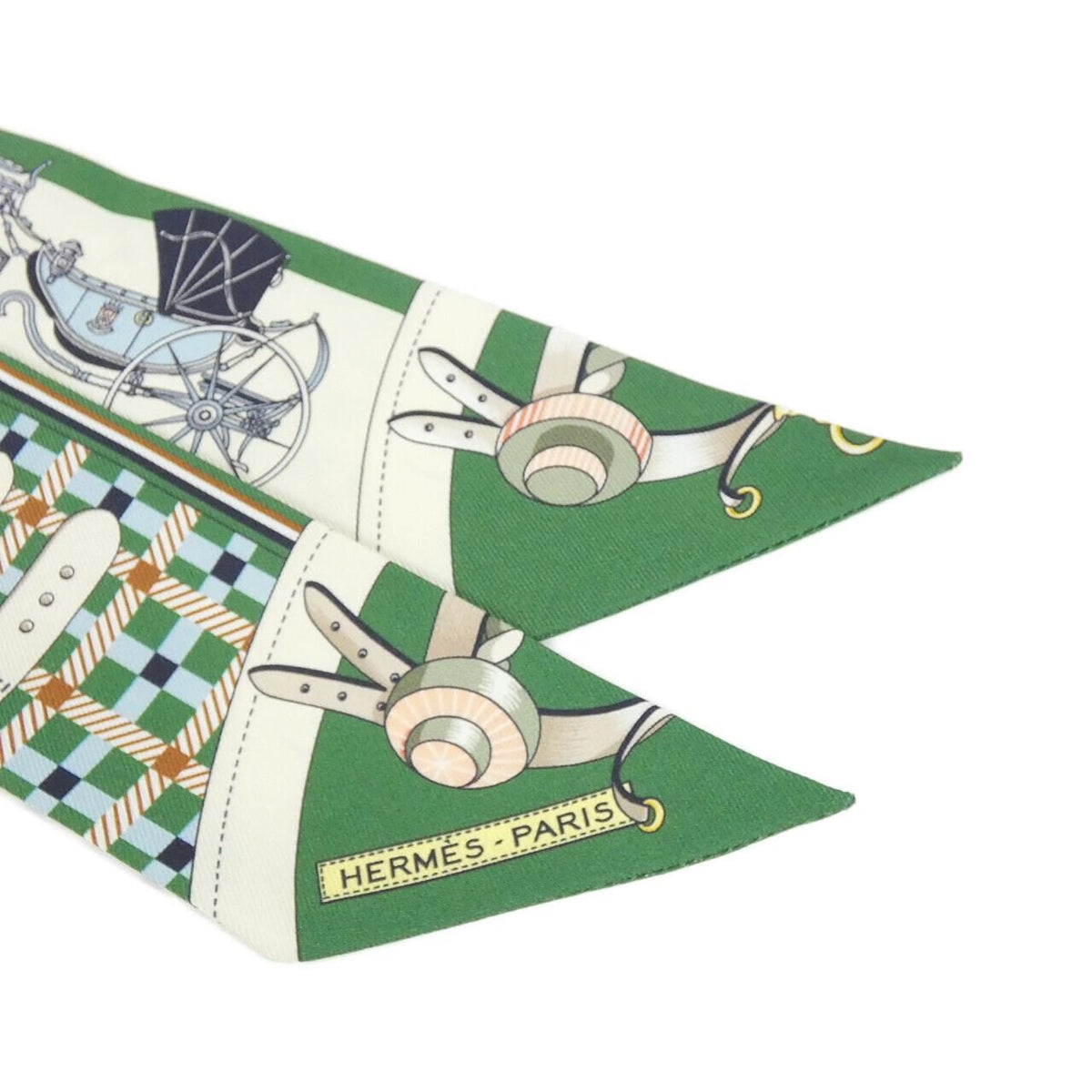 Hermes les Voitures Nouvelles Twilly Scarf — view 2