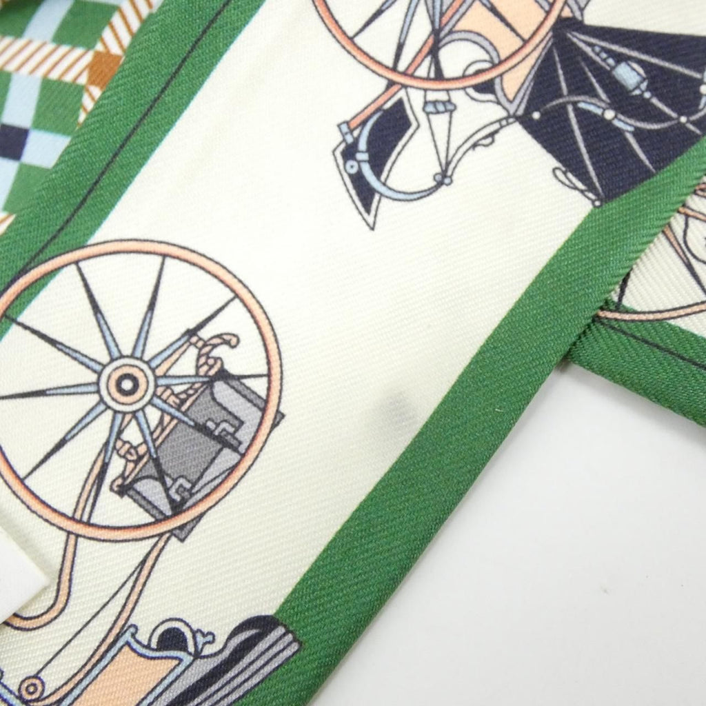 Hermes les Voitures Nouvelles Twilly Scarf — view 4