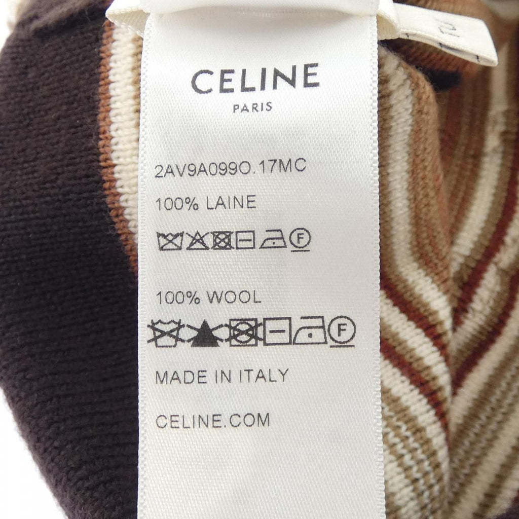 Celine Triomphe Knit Cap Hat — view 3