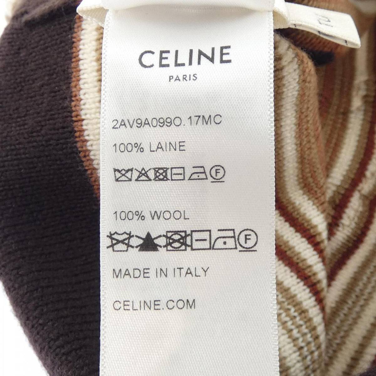 Celine Triomphe Knit Cap Hat — view 3