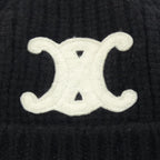 Celine Triomphe Knit Cap Hat — view 4