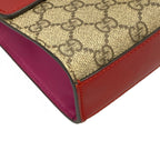 Gucci Shoulder Bag GG Supreme Box Beige Red Leather — view 6