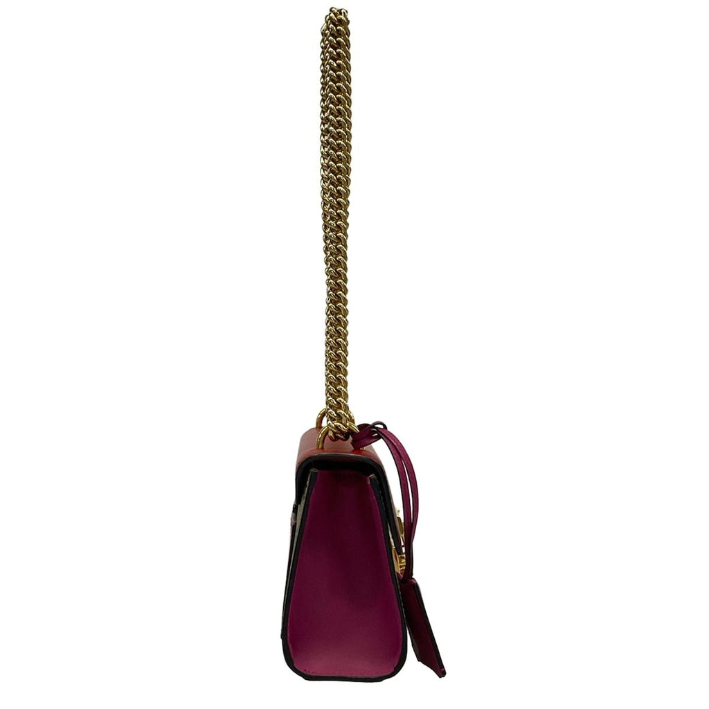 Gucci Shoulder Bag GG Supreme Box Beige Red Leather — view 2