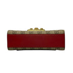 Gucci Shoulder Bag GG Supreme Box Beige Red Leather — view 5