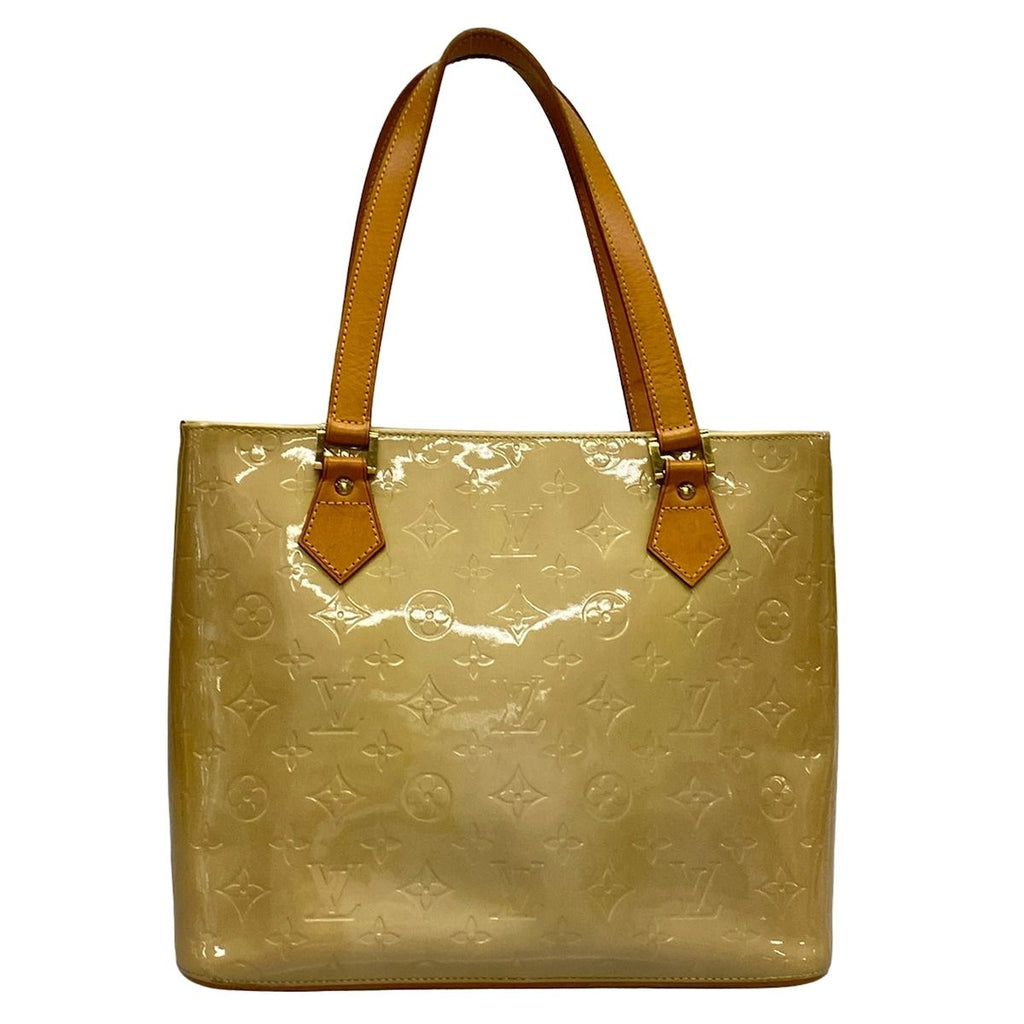 Louis Vuitton Tote Bag Monogram Vernis Houston Soft Beige Leather — view 3
