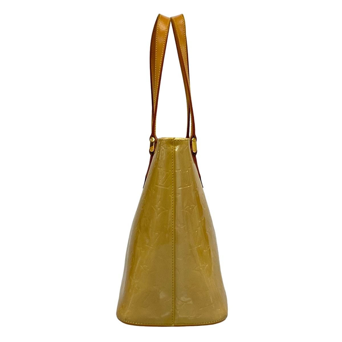 Louis Vuitton Tote Bag Monogram Vernis Houston Soft Beige Leather — view 4