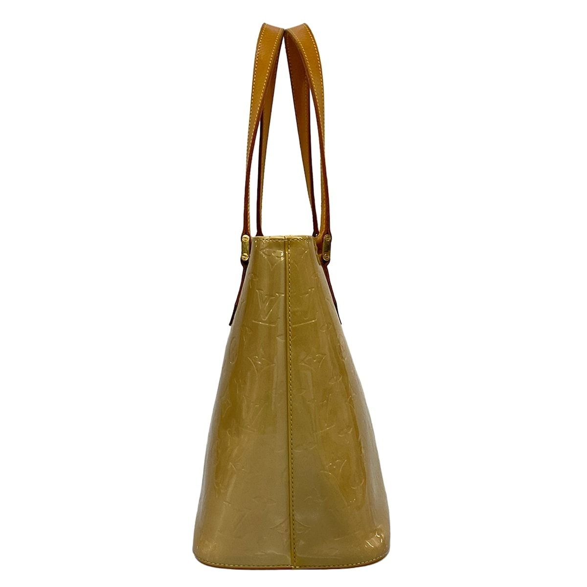 Louis Vuitton Tote Bag Monogram Vernis Houston Soft Beige Leather — view 2