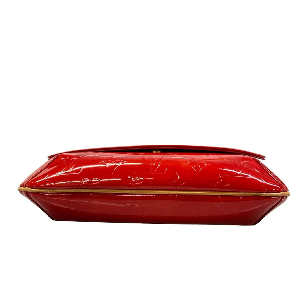 Louis Vuitton Shoulder Bag Monogram Vernis Thompson Street Rouge Leather — view 6