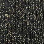 Saint Laurent Paris Shawl Black Gold Wool Scarf — view 4