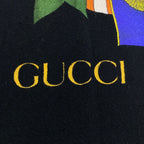 Gucci Shawl Black Dark Yellow Multi Wool Scarf — view 2
