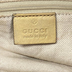 Gucci Shoulder Bag Sukey Beige Dark Brown Gold Leather — view 8