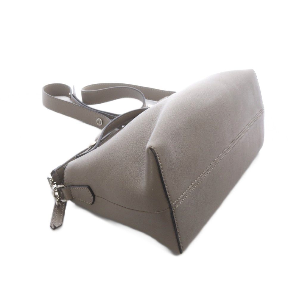 Fendi by the Way Medium 2-Way Shoulder Bag Leather Greige — view 5