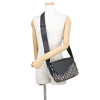 Dior Shoulder Bag Oblique Mini Saddle Black Trotter — view 4