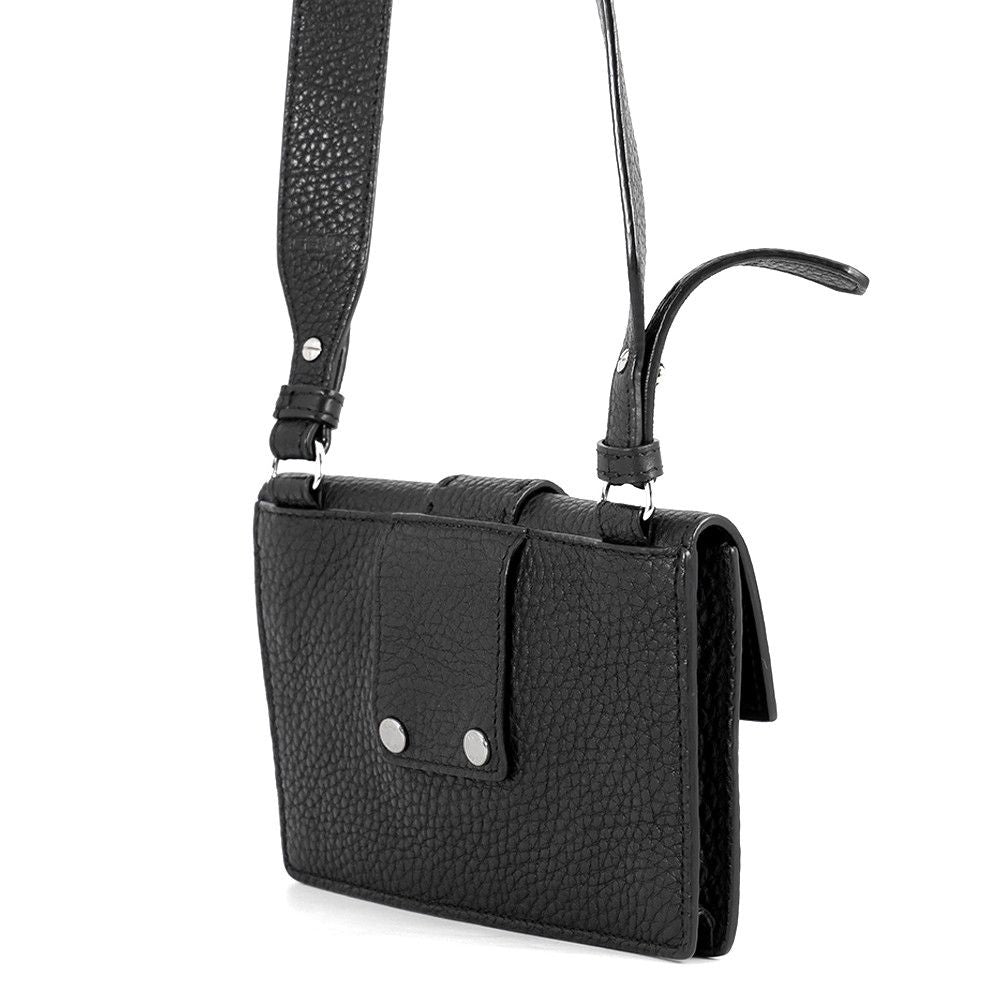 Fendi Shoulder Bag Selleria Baguette Slim Clutch Pouch Black — view 2