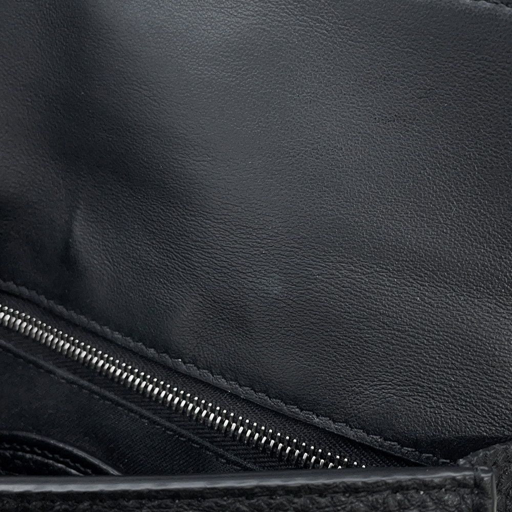 Fendi Shoulder Bag Selleria Baguette Slim Clutch Pouch Black — view 7