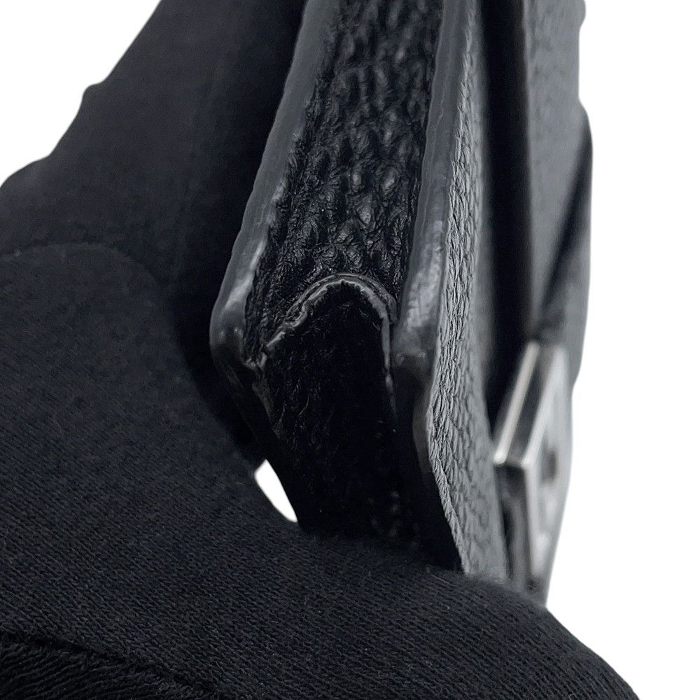 Fendi Shoulder Bag Selleria Baguette Slim Clutch Pouch Black — view 6