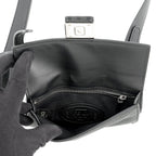 Fendi Shoulder Bag Selleria Baguette Slim Clutch Pouch Black — view 5