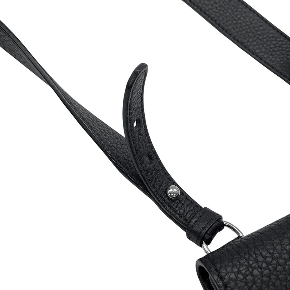 Fendi Shoulder Bag Selleria Baguette Slim Clutch Pouch Black — view 8