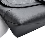Louis Vuitton Shoulder Bag Monogram Eclipse Saumur Messenger Black — view 6