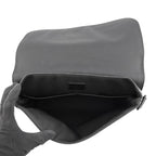Louis Vuitton Shoulder Bag Monogram Eclipse Saumur Messenger Black — view 5