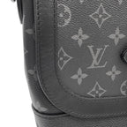 Louis Vuitton Shoulder Bag Monogram Eclipse Saumur Messenger Black — view 7
