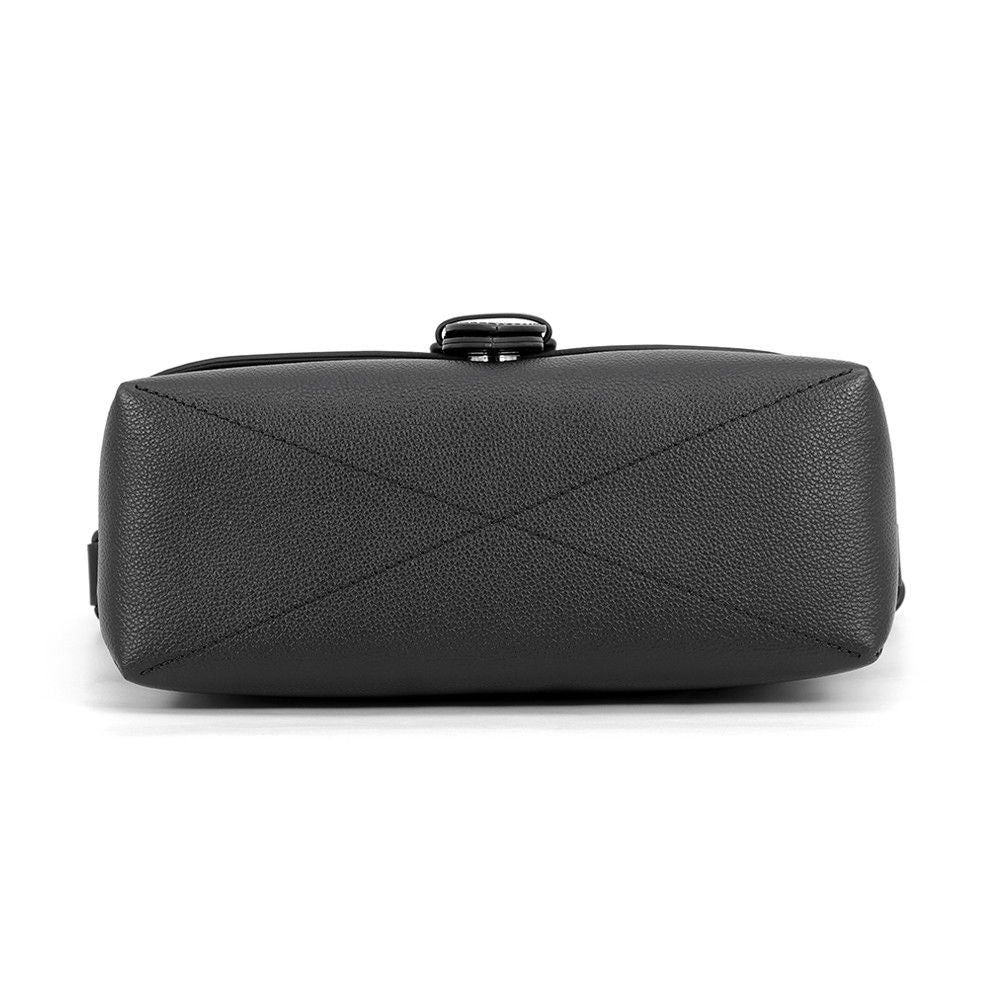 Louis Vuitton Shoulder Bag Monogram Eclipse Saumur Messenger Black — view 3