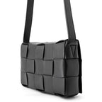 Bottega Veneta Shoulder Bag Maxi Intrecciato Small Cassette Lambskin Black — view 2
