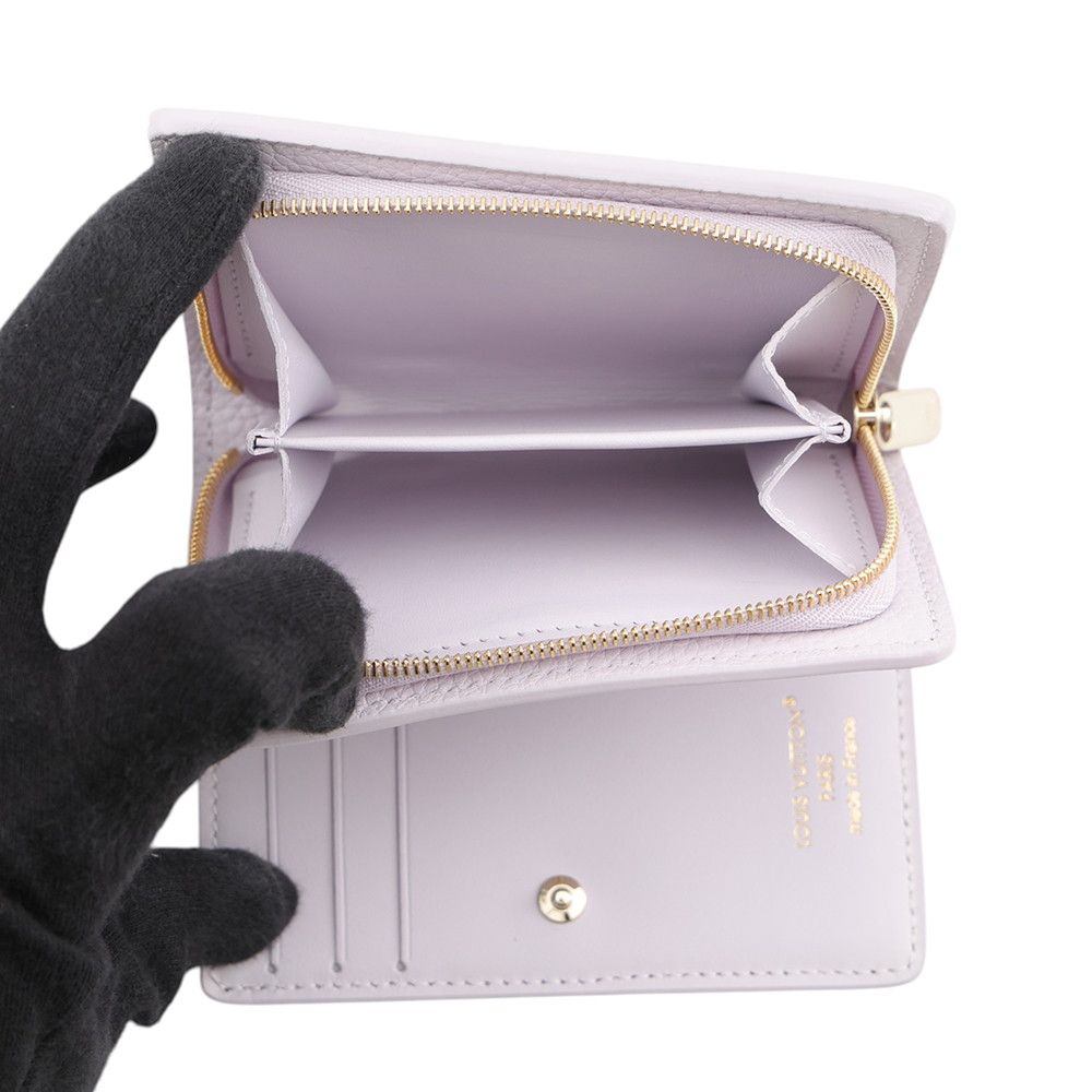 Louis Vuitton Bifold Wallet Monogram Mahina Portefeuille Clair Purple — view 6