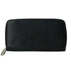 Louis Vuitton Wallet Epi Zippy Noir Black Everyday Use Zip Around