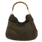 Gucci Bamboo Handle Bag Dark Brown — view 2