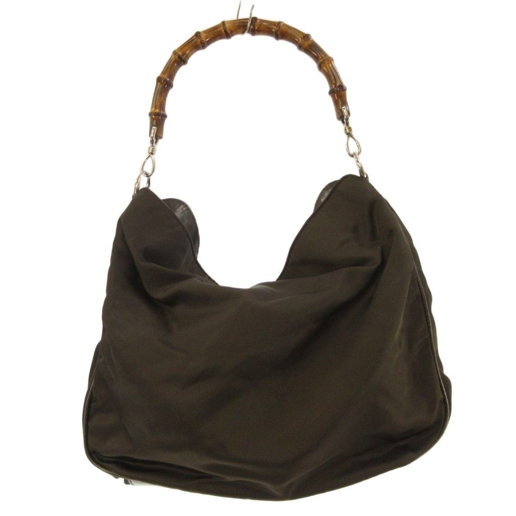 Gucci Bamboo Handle Bag Dark Brown