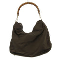 Gucci Bamboo Handle Bag Dark Brown