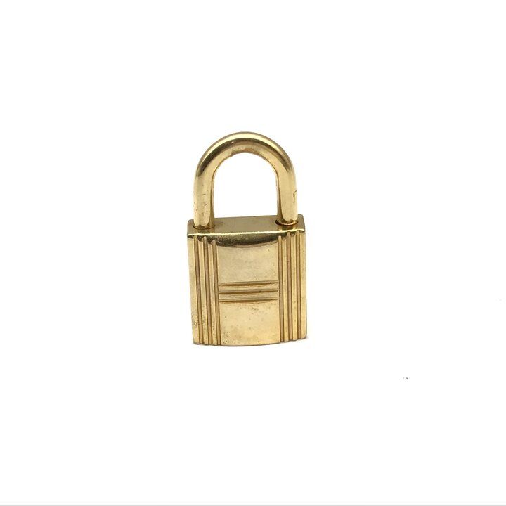 Hermes Padlock Gold Charm Pendant — view 2