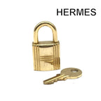 Hermes Padlock Gold Charm Pendant