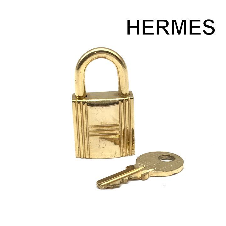 Hermes Padlock Gold Charm Pendant