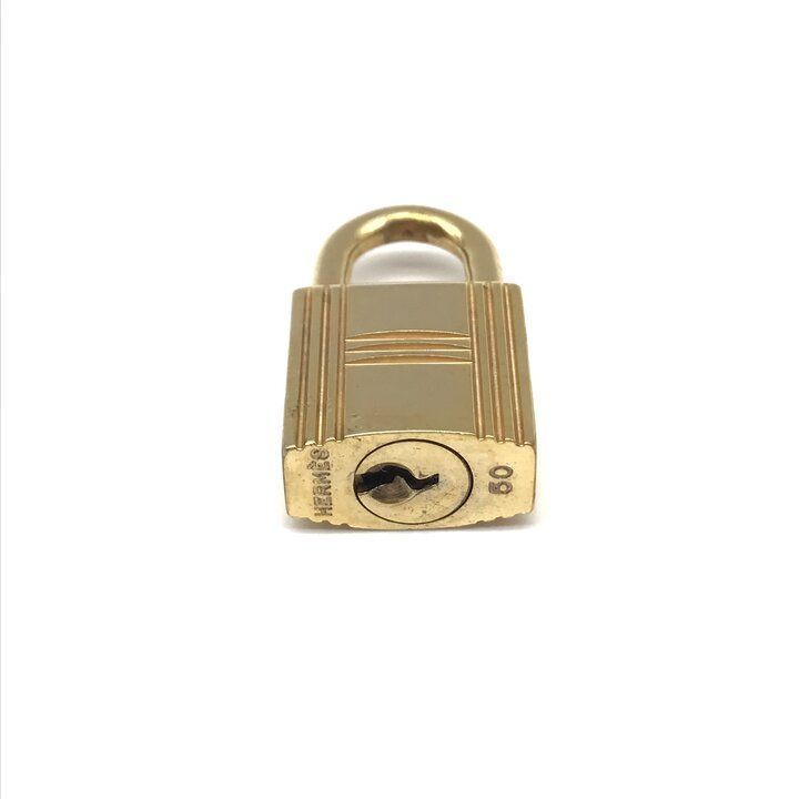 Hermes Padlock Gold Charm Pendant — view 3