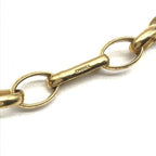 Chanel Round Logo Plate Necklace Chain Belt Gold Vintage — view 7