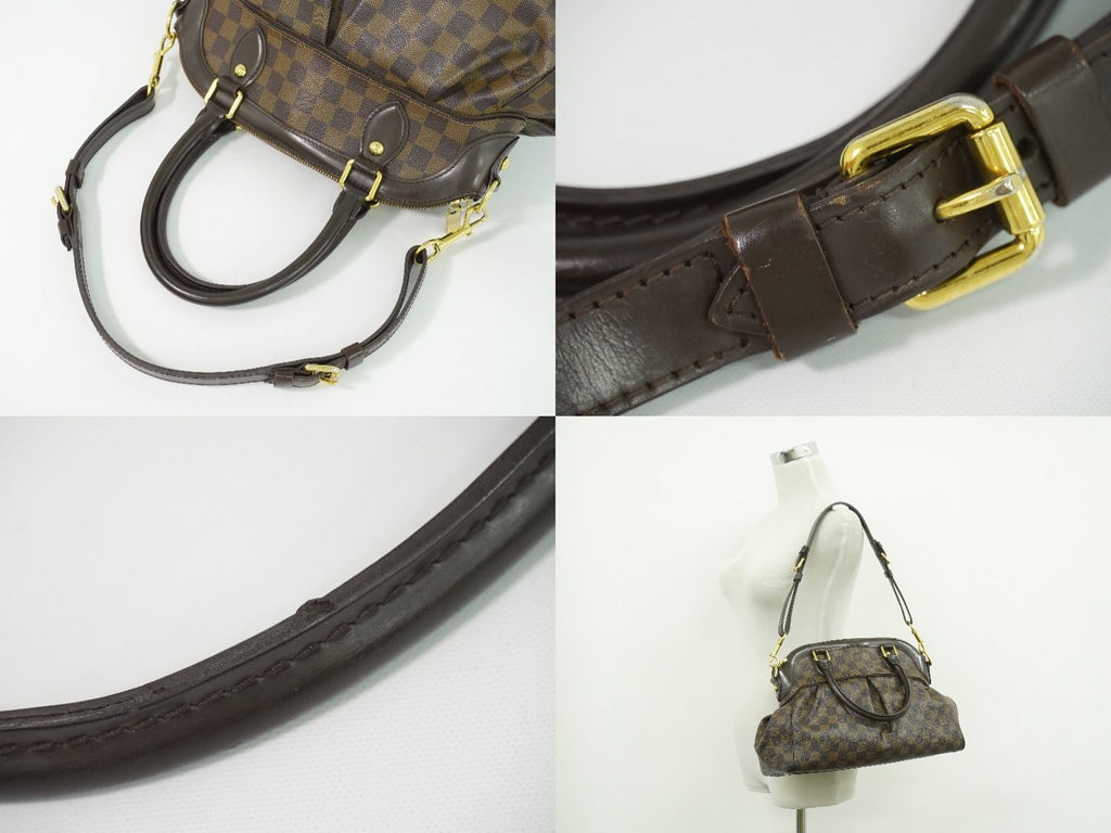 Louis Vuitton LV Trevi PM Damier Ebene 2-Way Shoulder Bag Brown — view 6