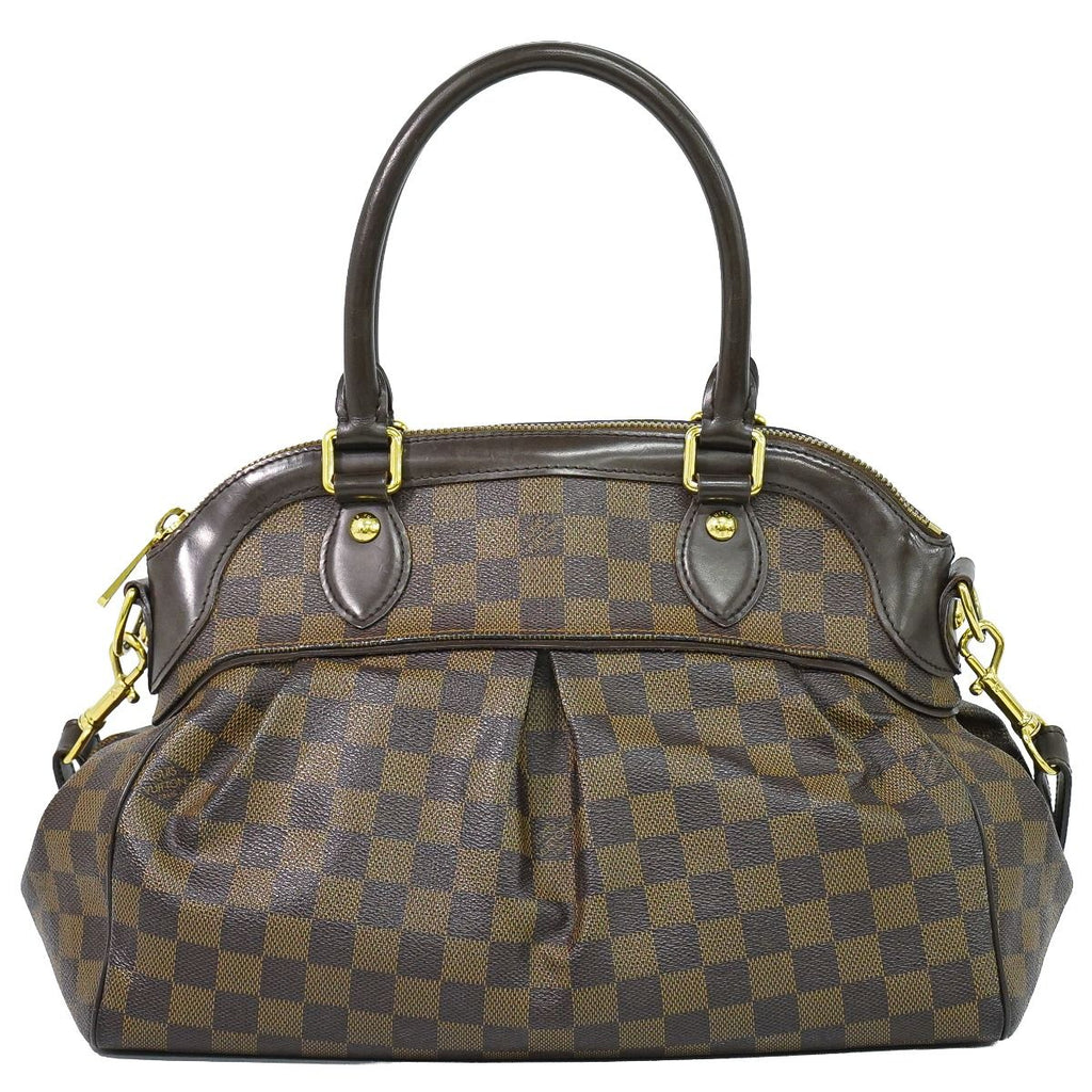 Louis Vuitton LV Trevi PM Damier Ebene 2-Way Shoulder Bag Brown