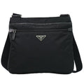 Prada Nylon Shoulder Bag Pochette Black