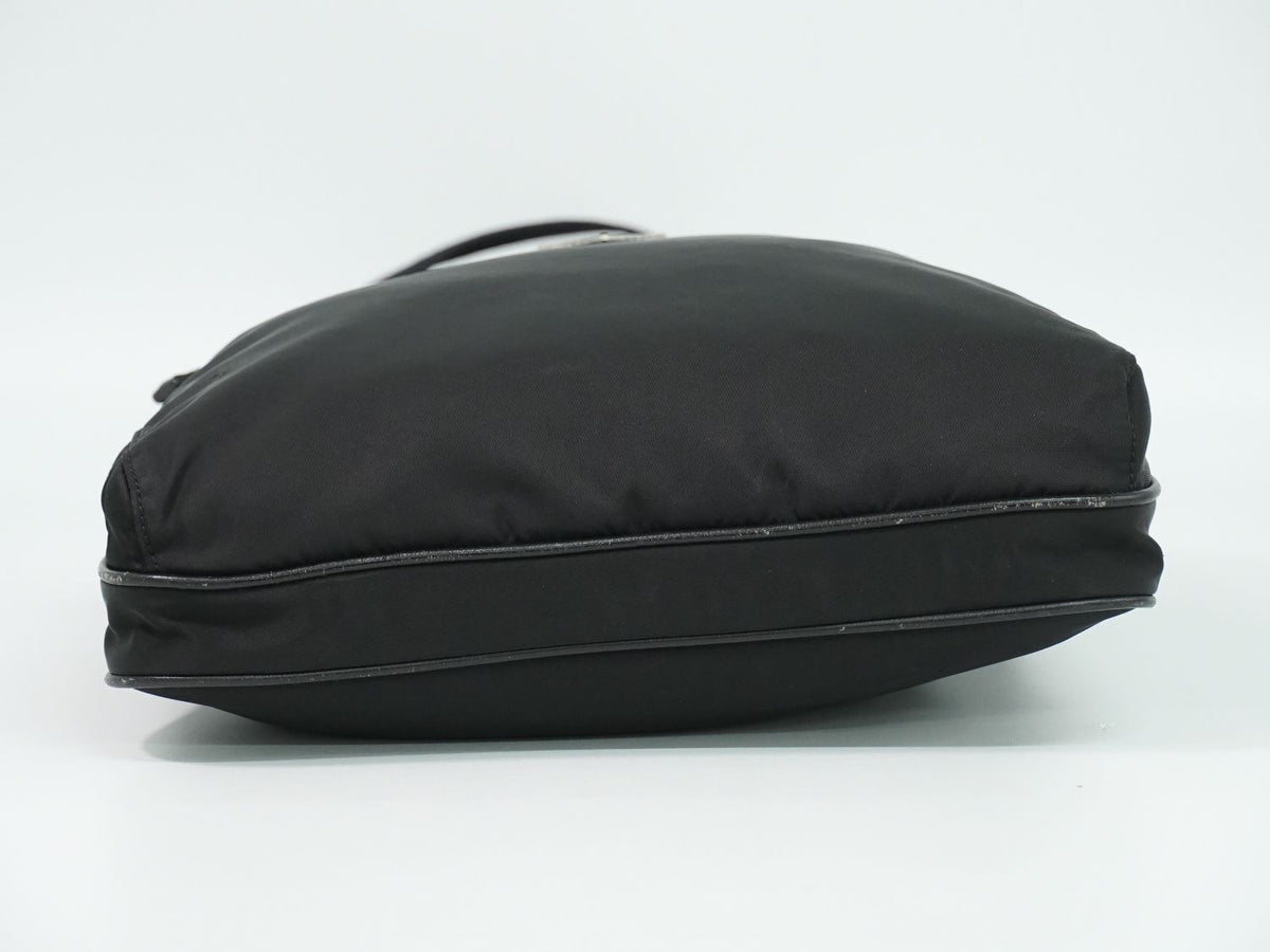 Prada Nylon Shoulder Bag Pochette Black — view 3